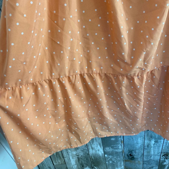 Lucca orange polka dot dress L - Picture 6 of 6